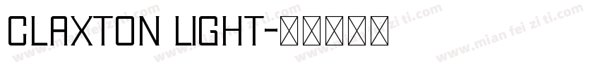 Claxton Light字体转换